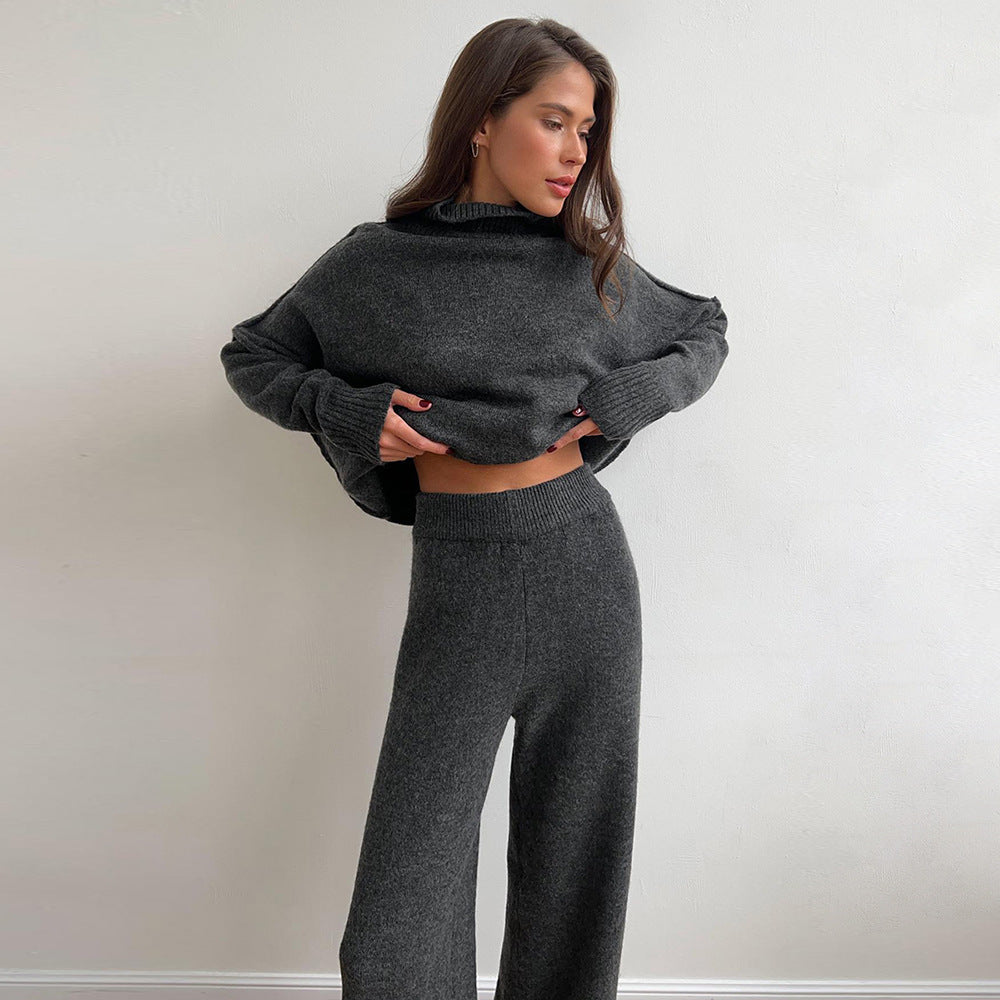 Ensemble En Maille Douce Avec Pull Et Pantalon