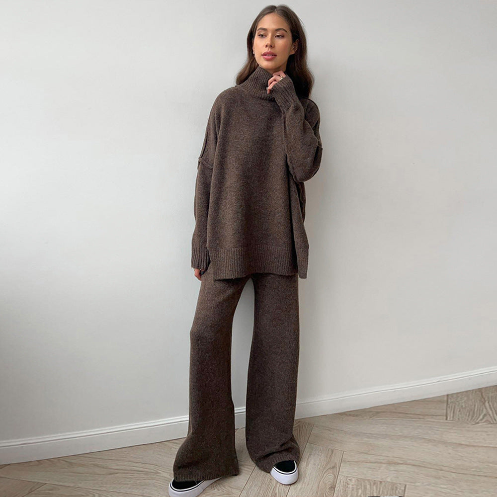 Ensemble En Maille Douce Avec Pull Et Pantalon